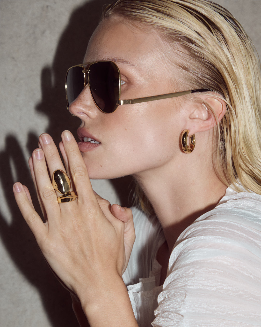 Liquid Metal Statement Ring