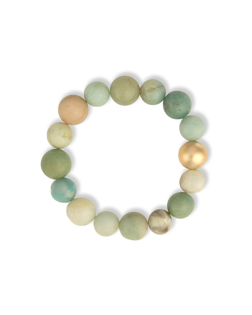 Amazonite Stone Stretch Bracelet | Large