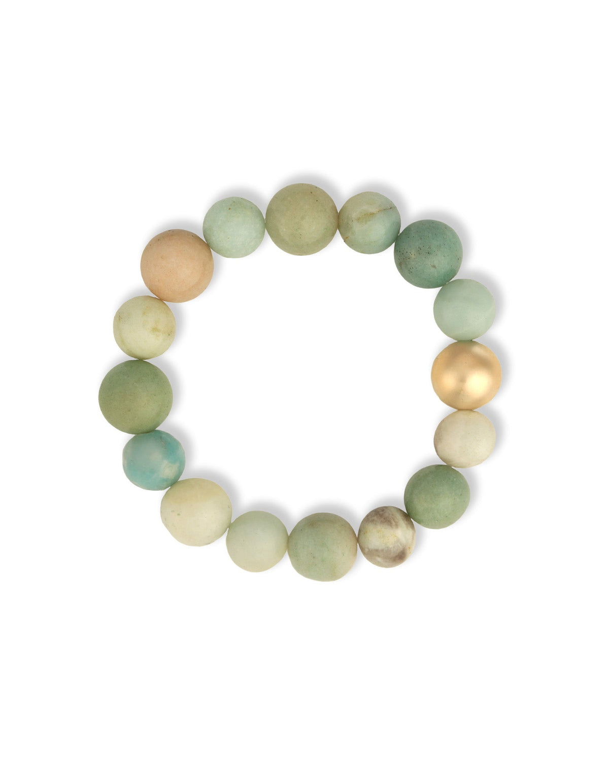 Amazonite Stone Stretch Bracelet | Large