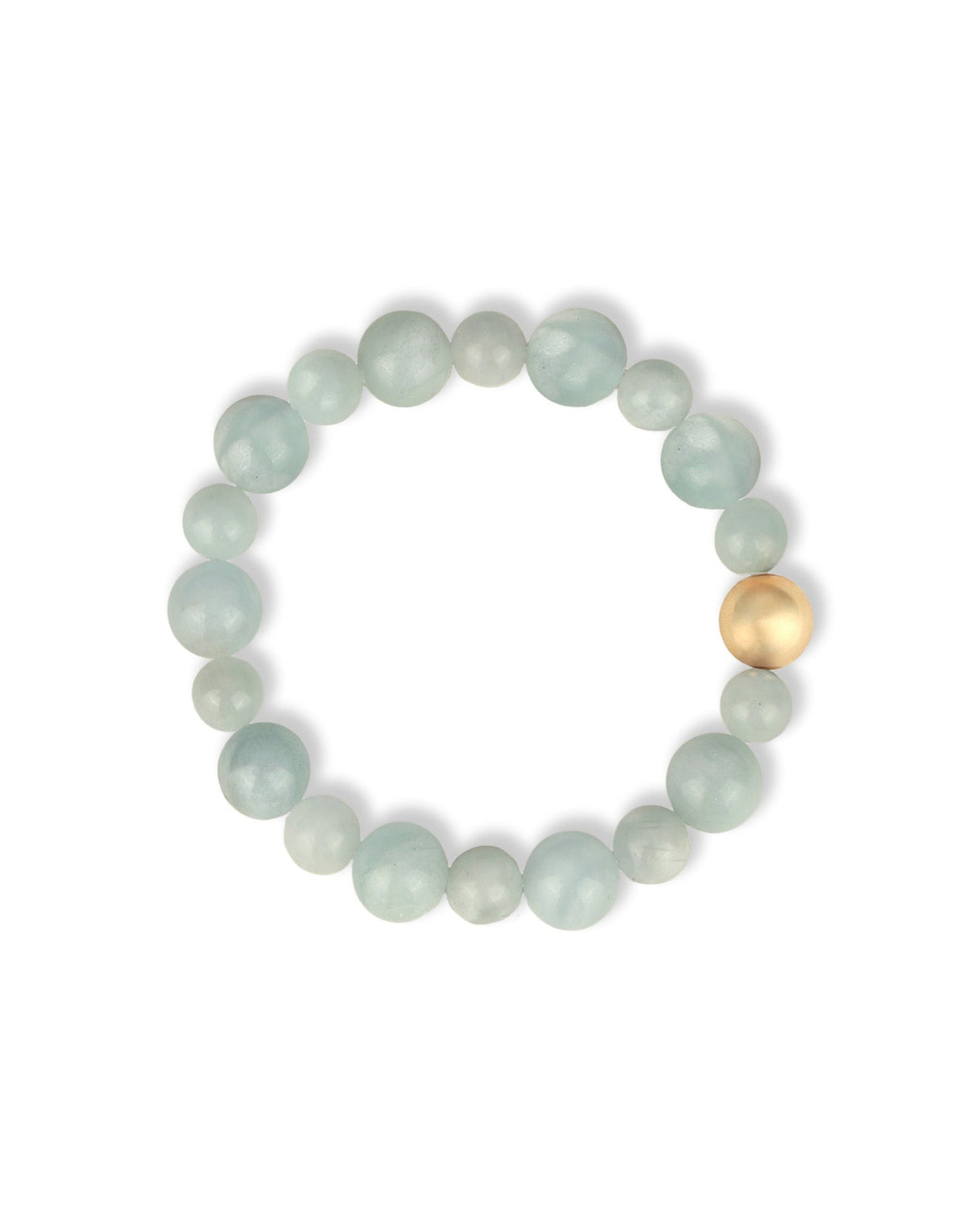 Aquamarine Stone Stretch Bracelet