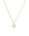 Round Halo Necklace