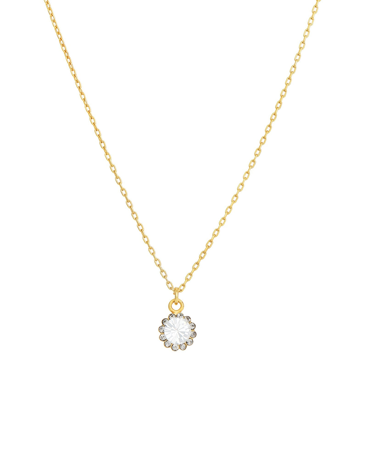 Round Halo Necklace