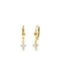 Tiny Crystal Cross Hooks