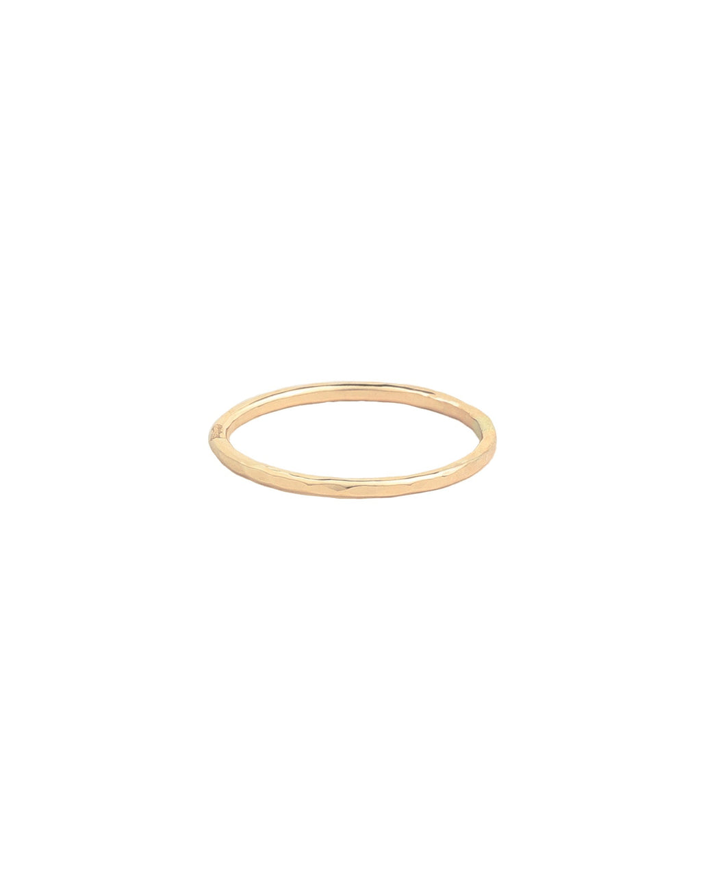 Hammer Textured Stacking Ring