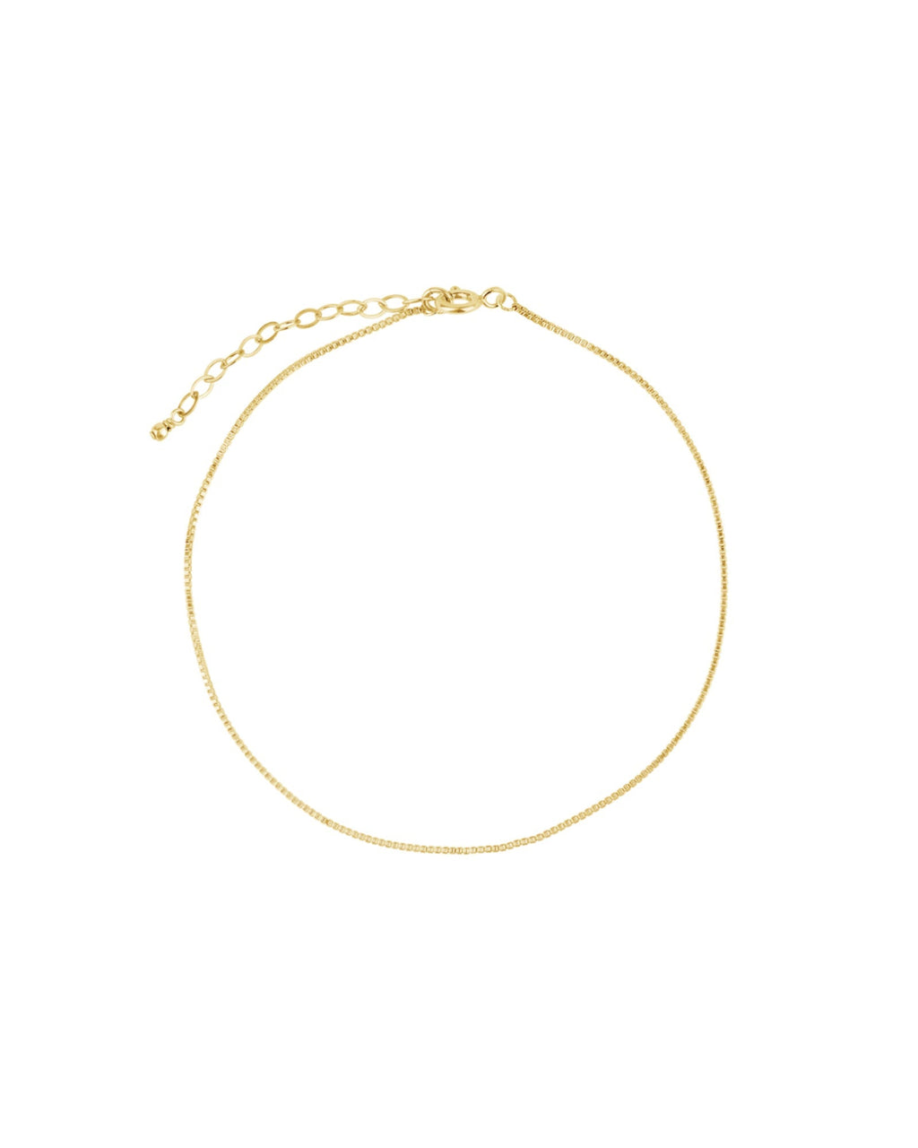 Square Box Chain Anklet