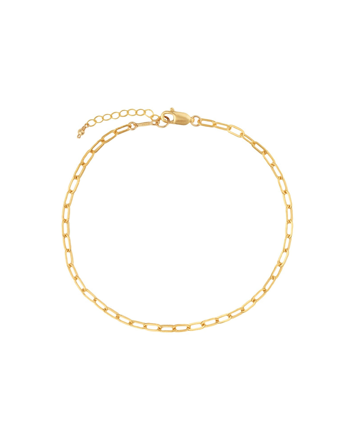 Paperclip Chain Anklet | Small