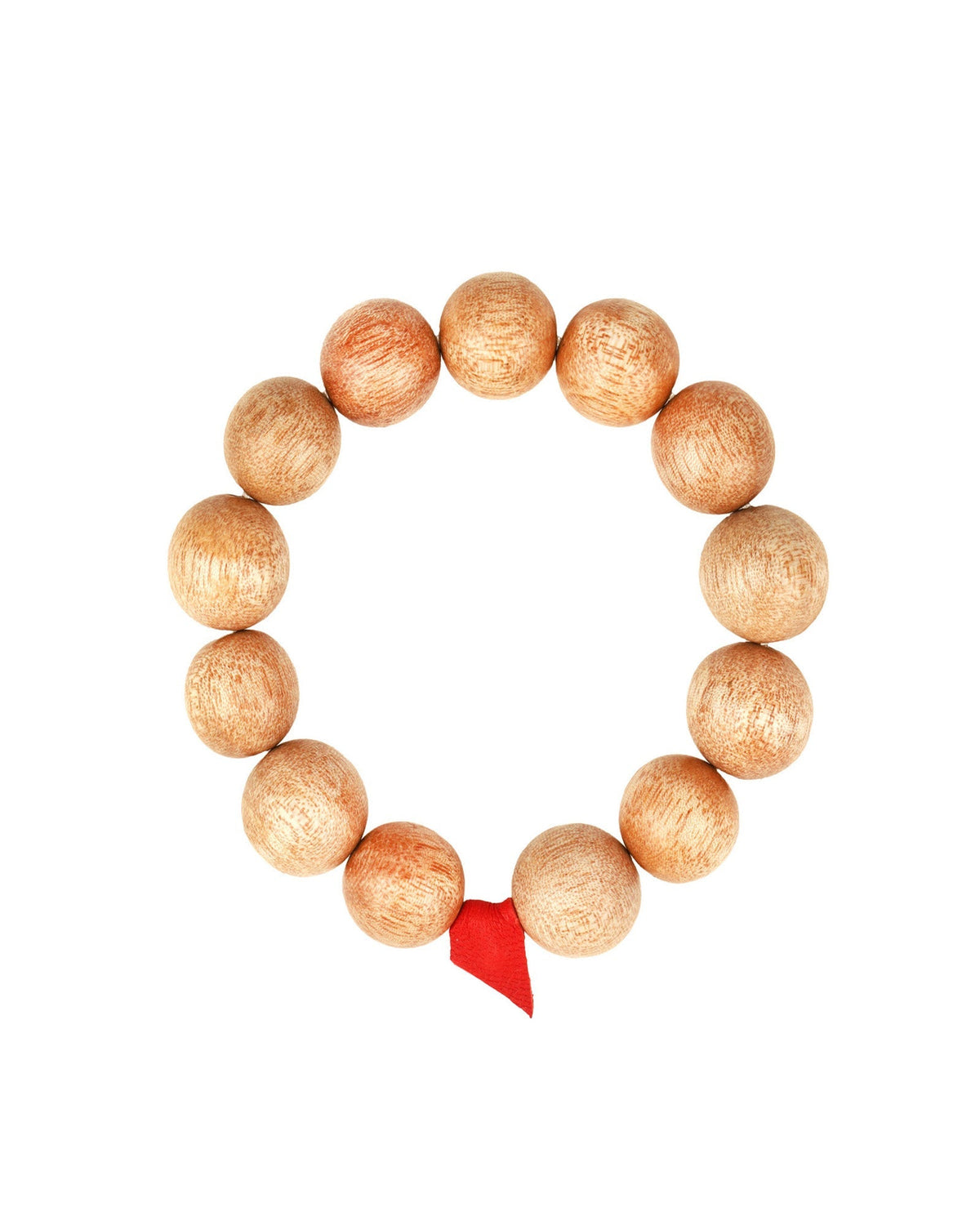 Wood Beaded & Leather Bracelet