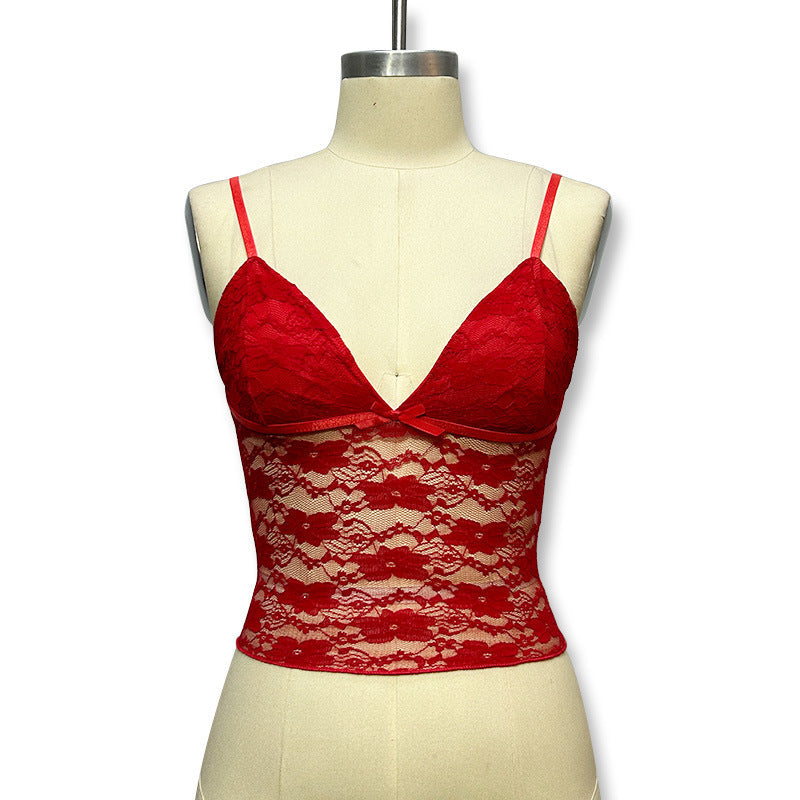 Bow Back V-Neck Cami Top