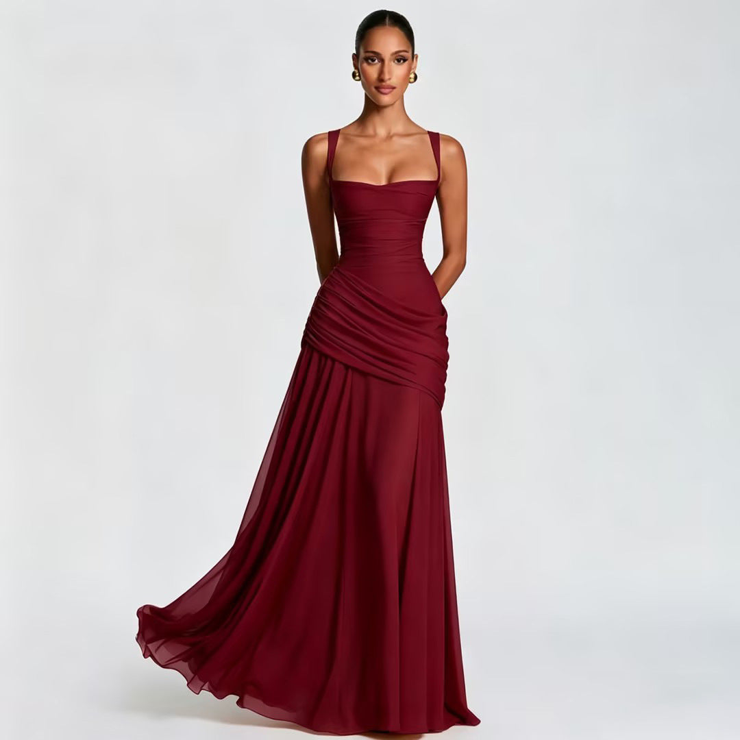 Square Neck Cami Maxi Dress