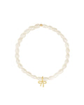 Bow Drop Pearl Bracelet | 3mm