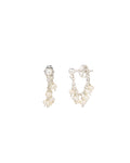 Stone Cluster Loop Studs