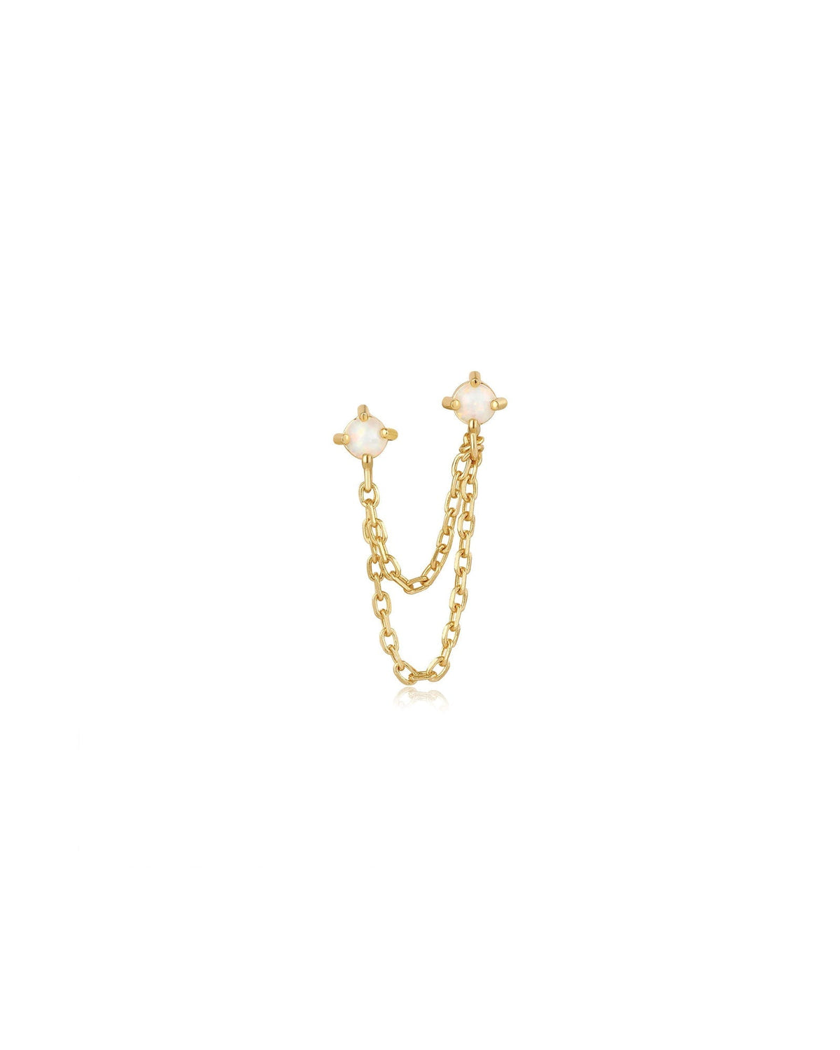 Opal Chain Single Stud