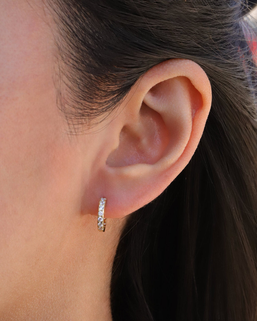 Classic CZ Huggies | 12mm