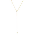 Teardrop Pavé Y Necklace