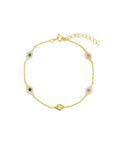 Mix Evil Eye CZ Bracelet