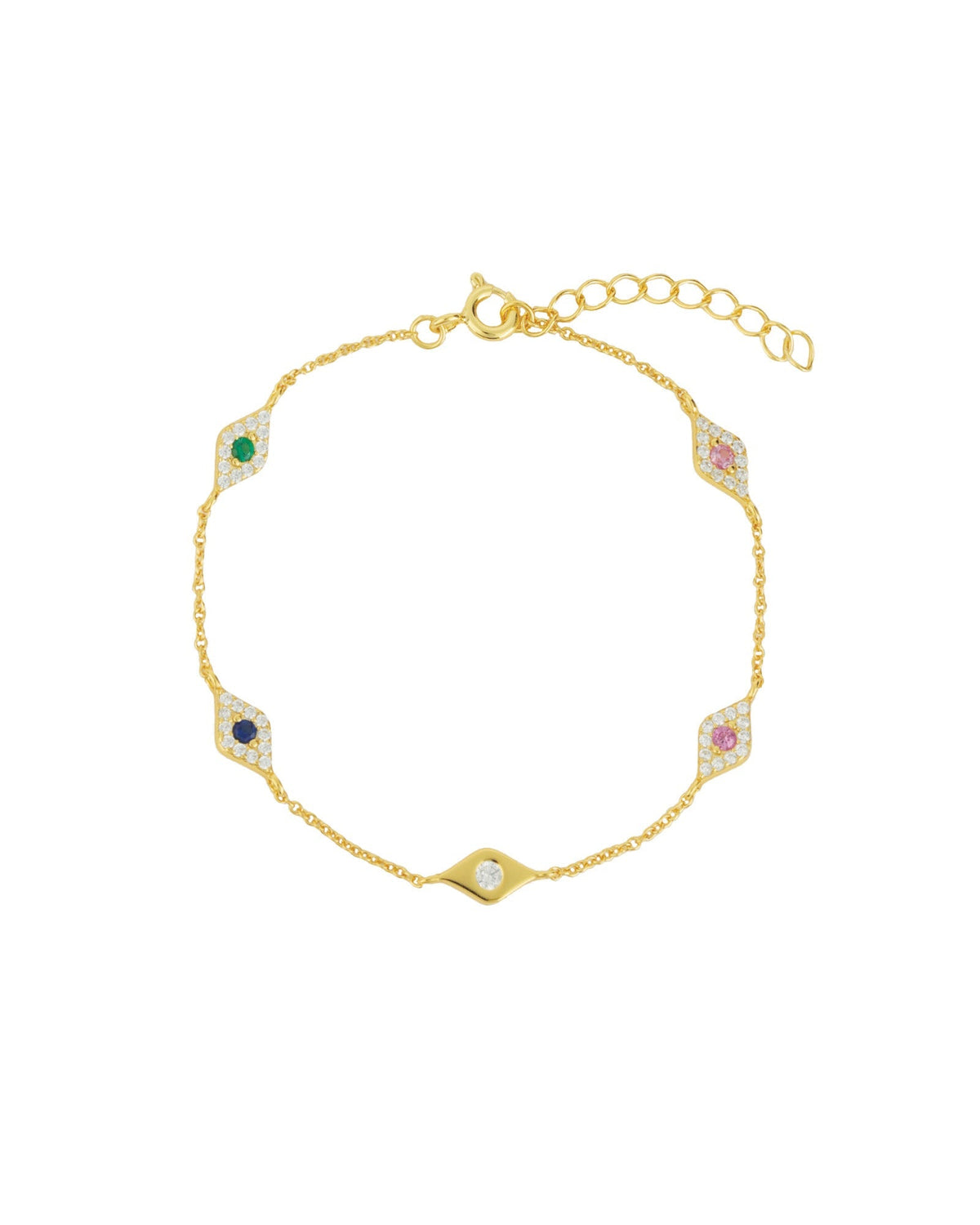 Mix Evil Eye CZ Bracelet