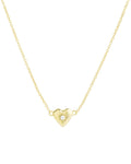 Heart Starburst CZ Necklace