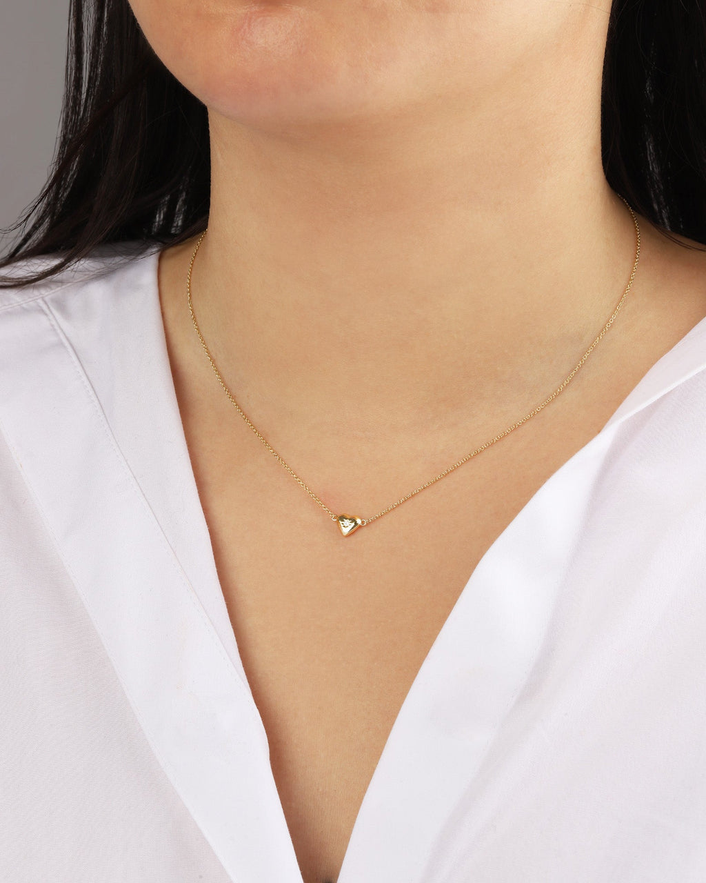 Heart Starburst CZ Necklace