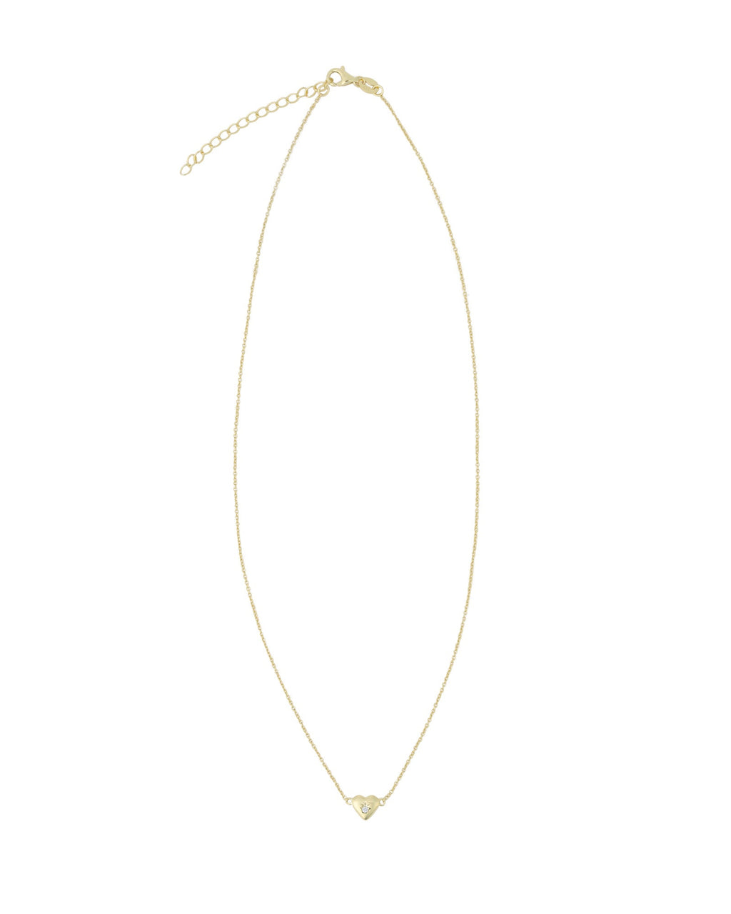 Heart Starburst CZ Necklace