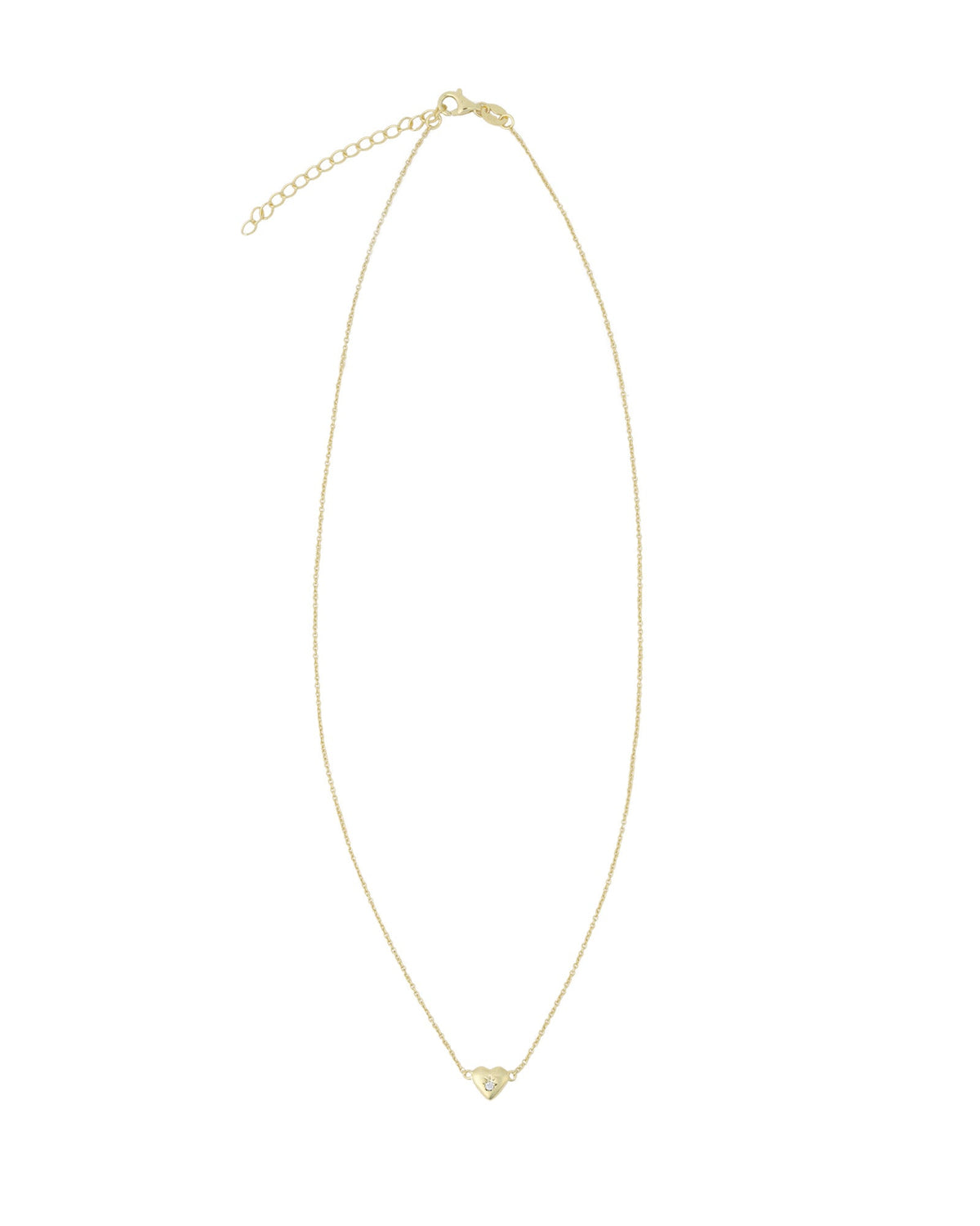 Heart Starburst CZ Necklace