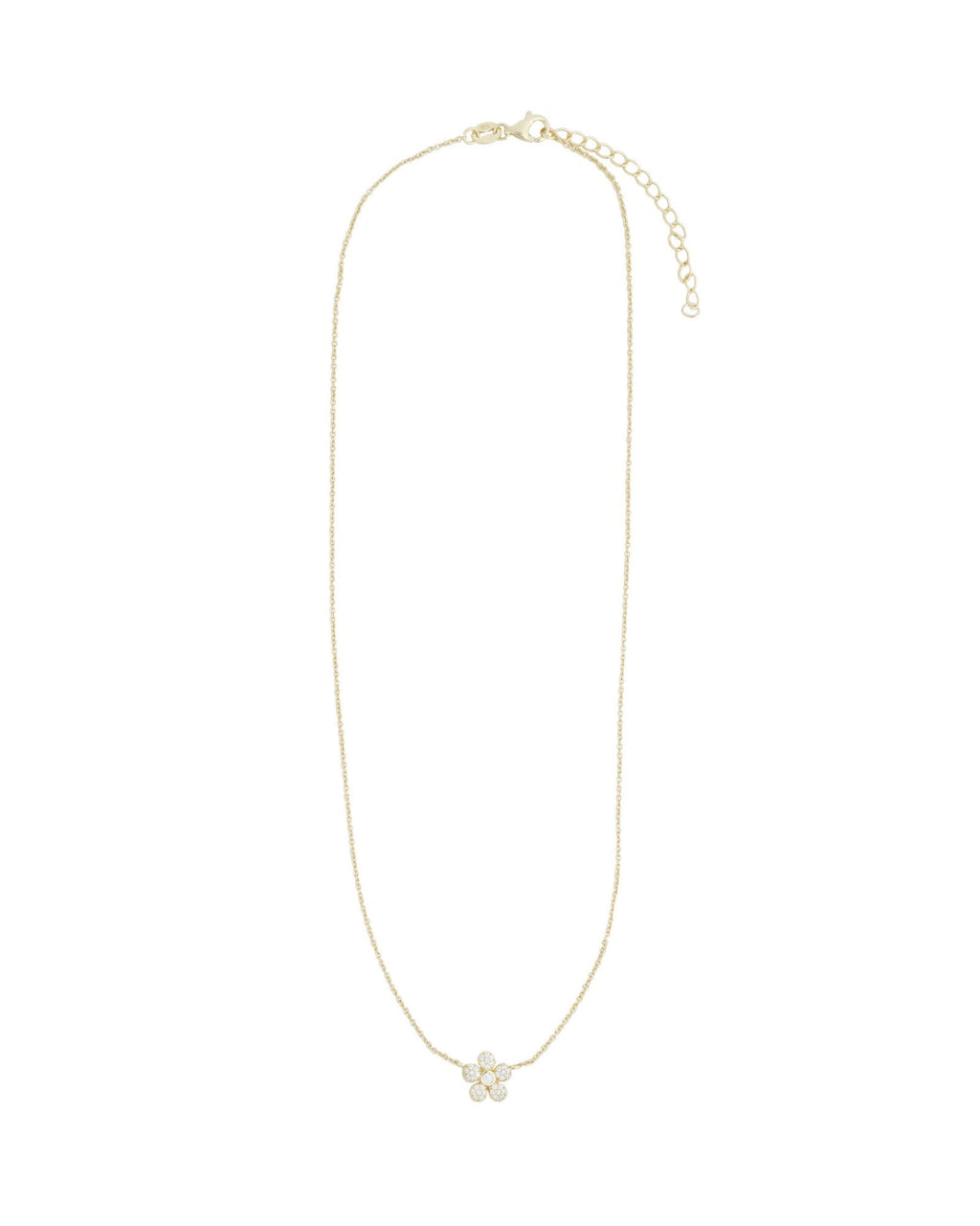 Flower Pavé Necklace