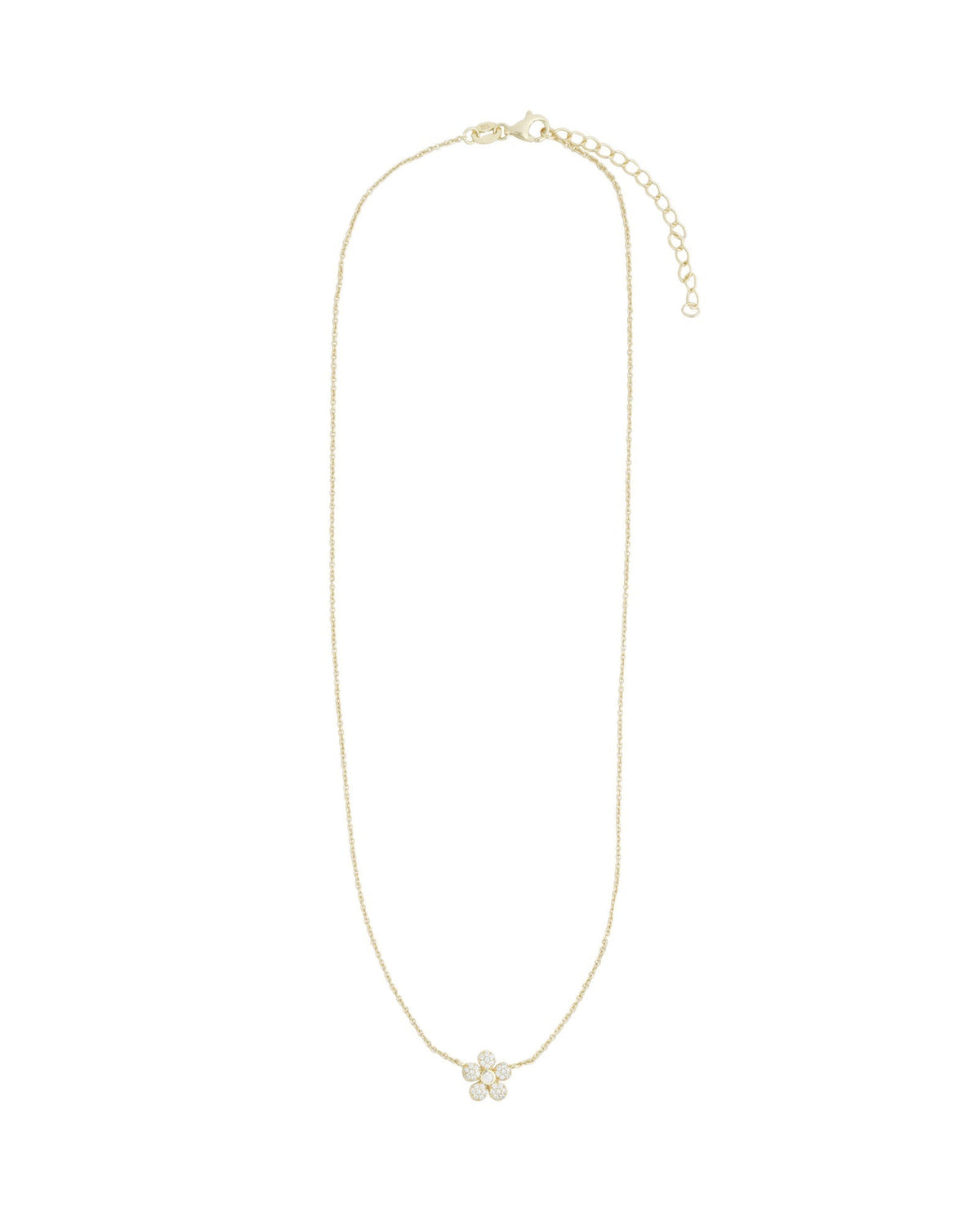 Flower Pavé Necklace