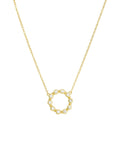 Open Circle CZ Necklace