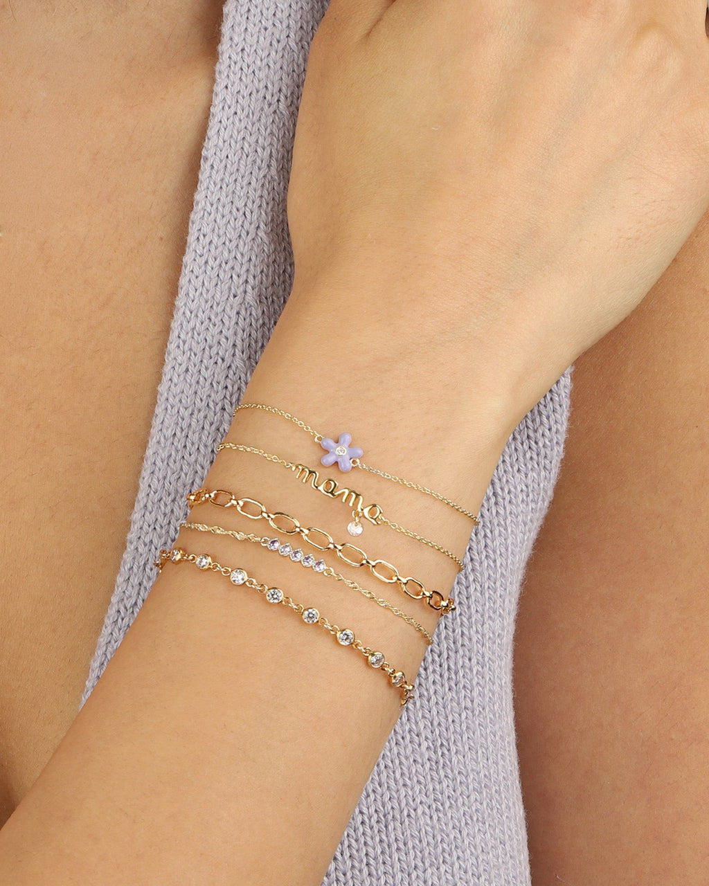Mama CZ Drop Bracelet