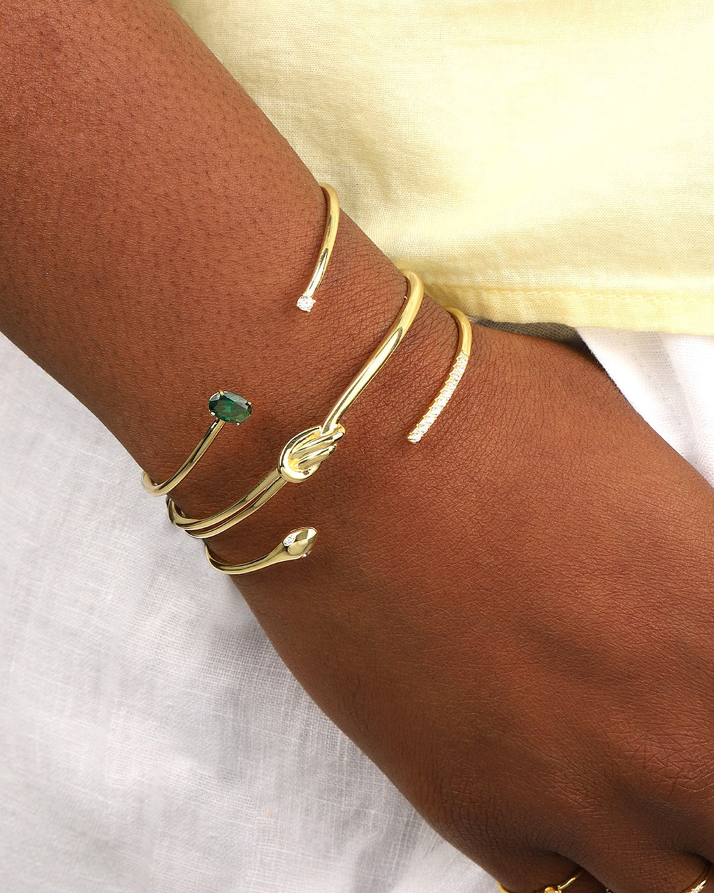 Oval & Round CZ Cuff