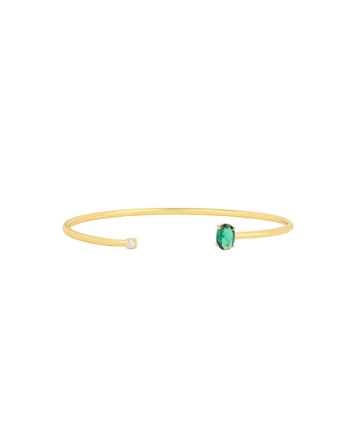 Oval & Round CZ Cuff
