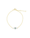 Emerald Cut Evil Eye Bracelet