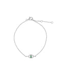 Emerald Cut Evil Eye Bracelet