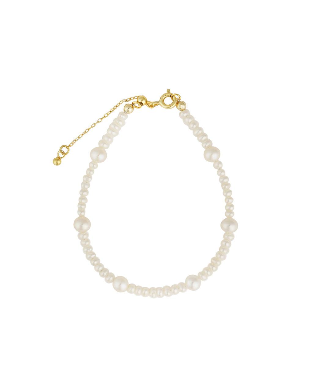 Mixed Size Pearl Bracelet