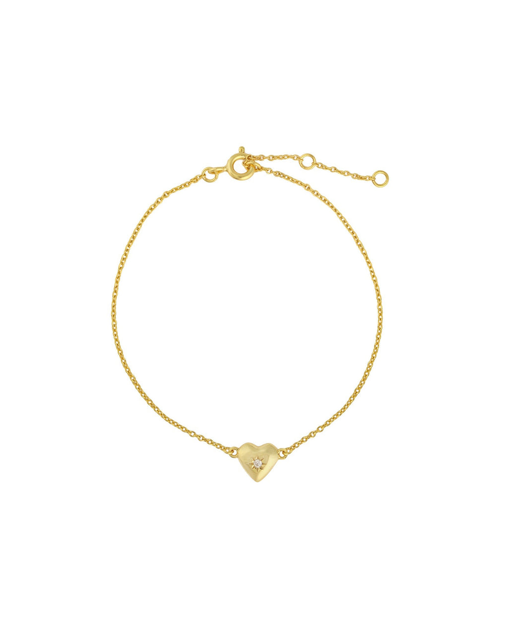 Starburst Heart Chain Bracelet
