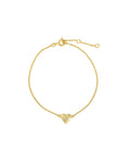Starburst Heart Chain Bracelet