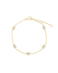 Pavé Evil Eye Station Bracelet