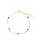 Pavé Evil Eye Station Bracelet
