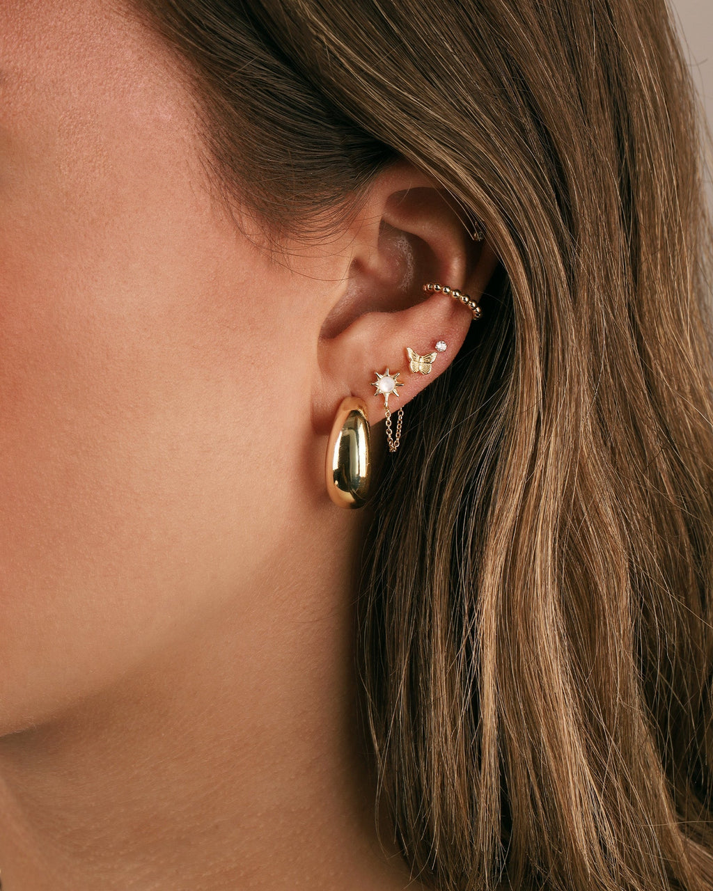 Small Butterfly Single Stud