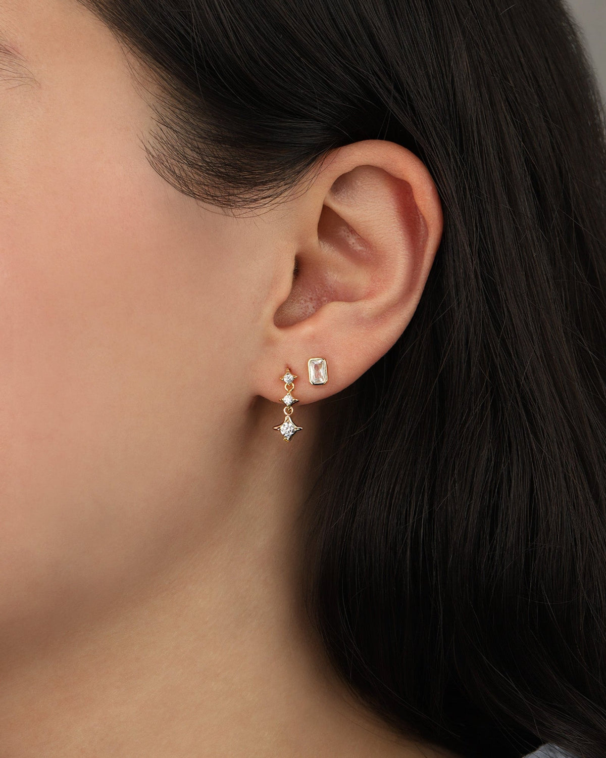 Luminous Star Trio Studs