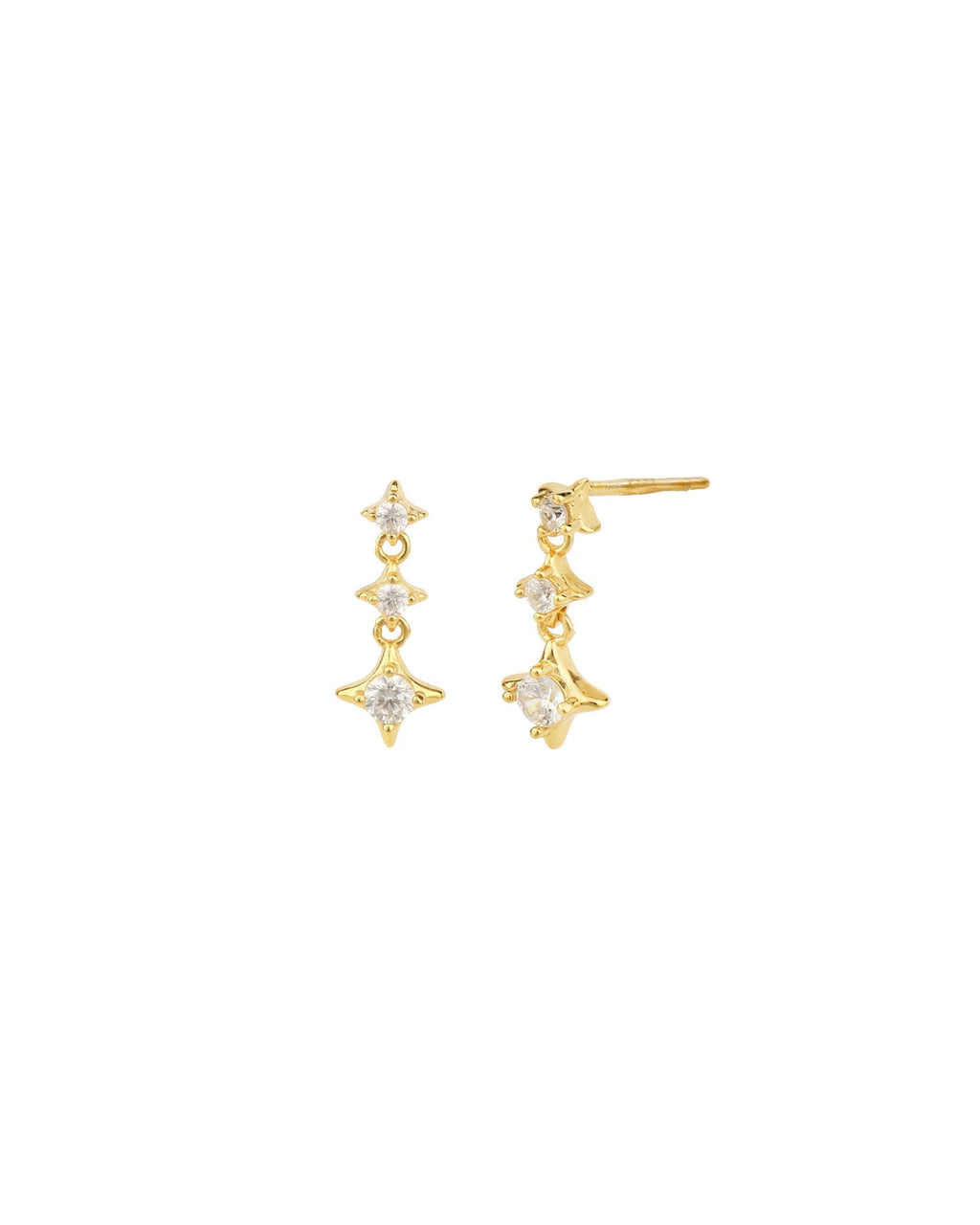 Luminous Star Trio Studs