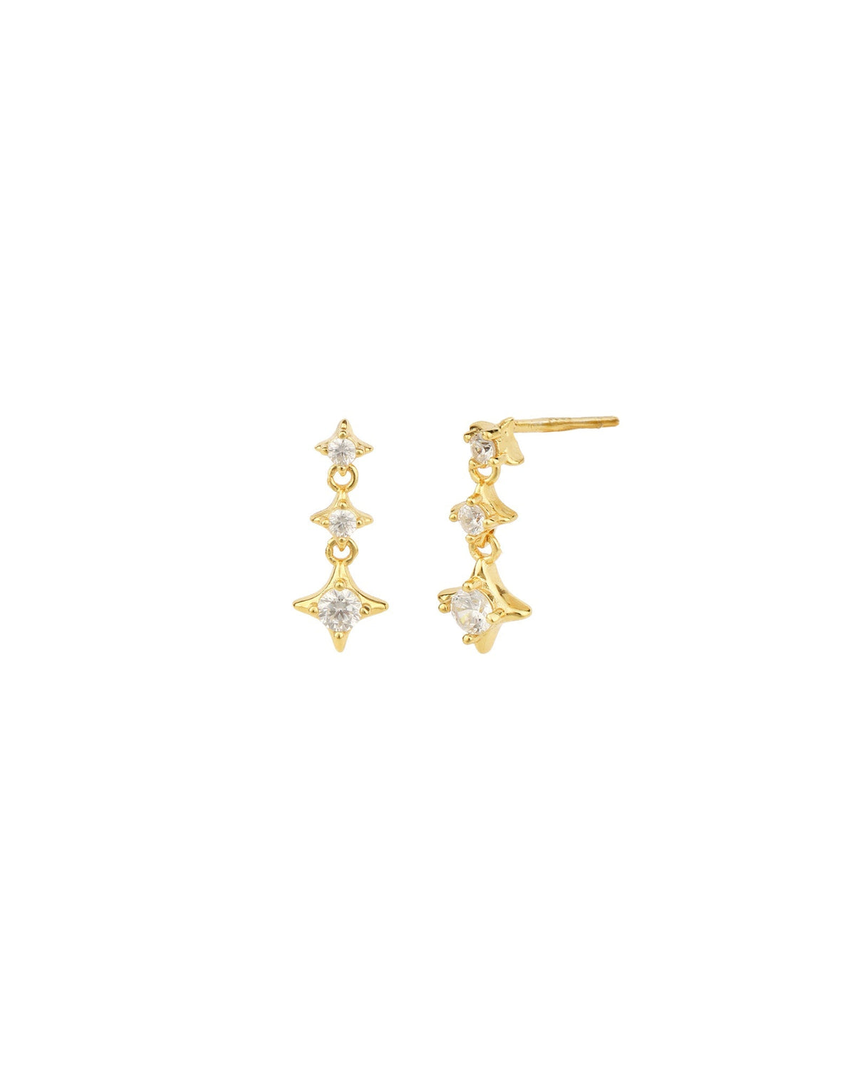Luminous Star Trio Studs