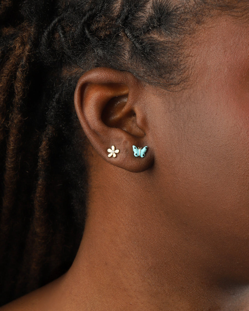 Enamel Butterfly Studs