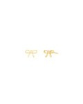 Bezel Bow Studs