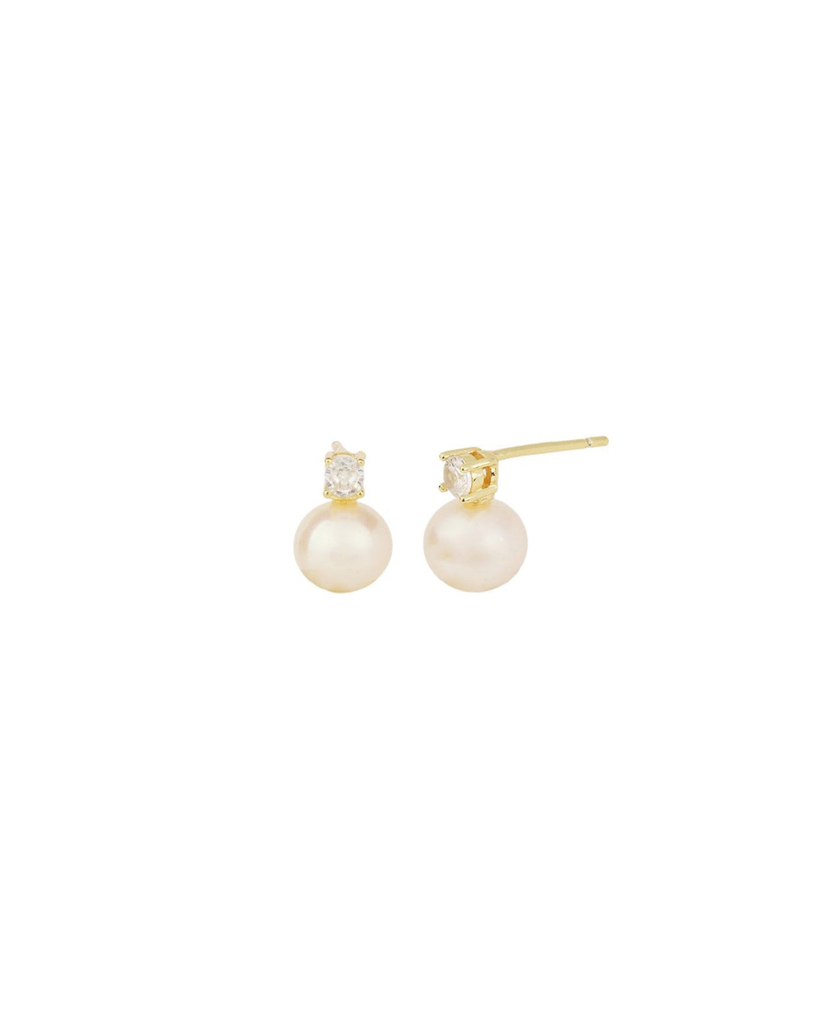 CZ & Pearl Drop Studs
