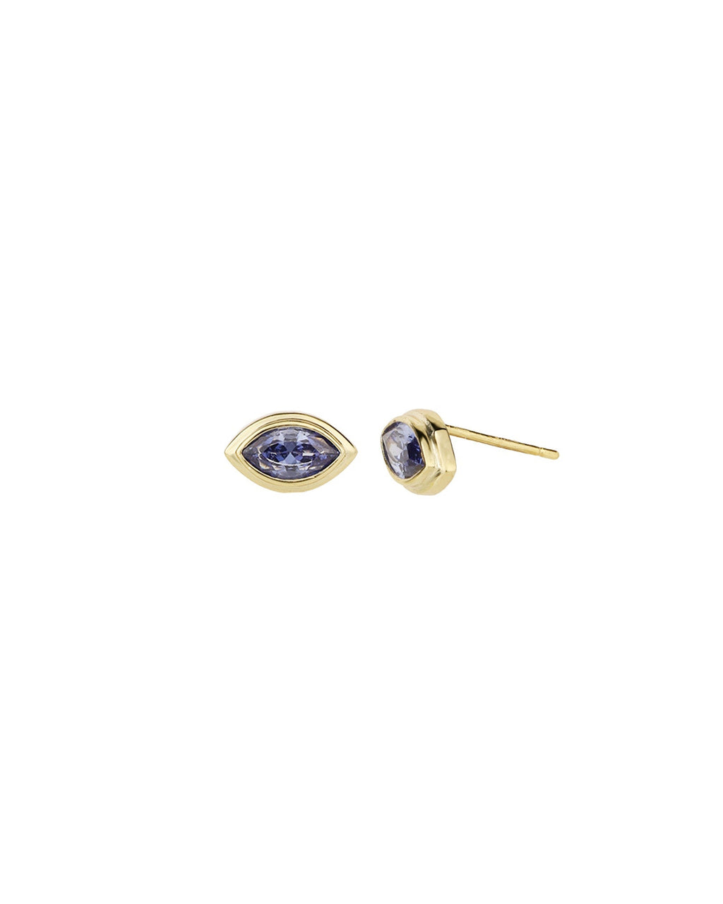 Evil Eye Marquise Studs