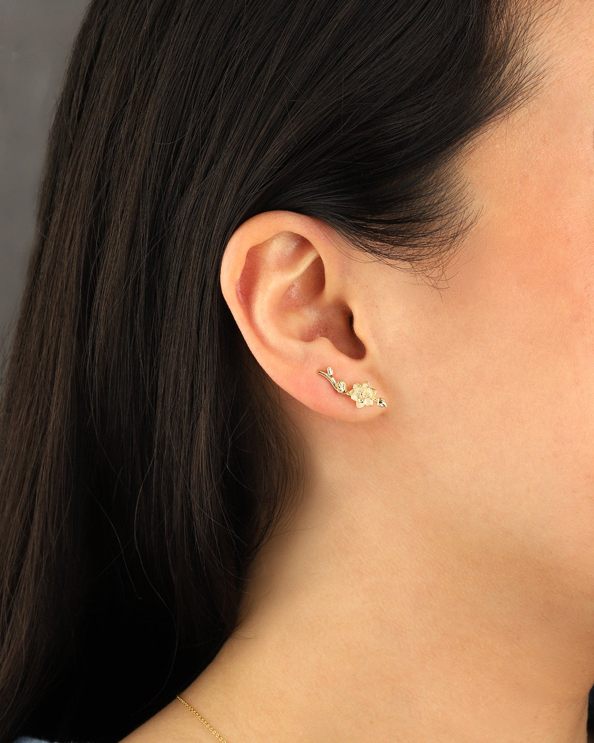Lotus Flower Ear Climbers