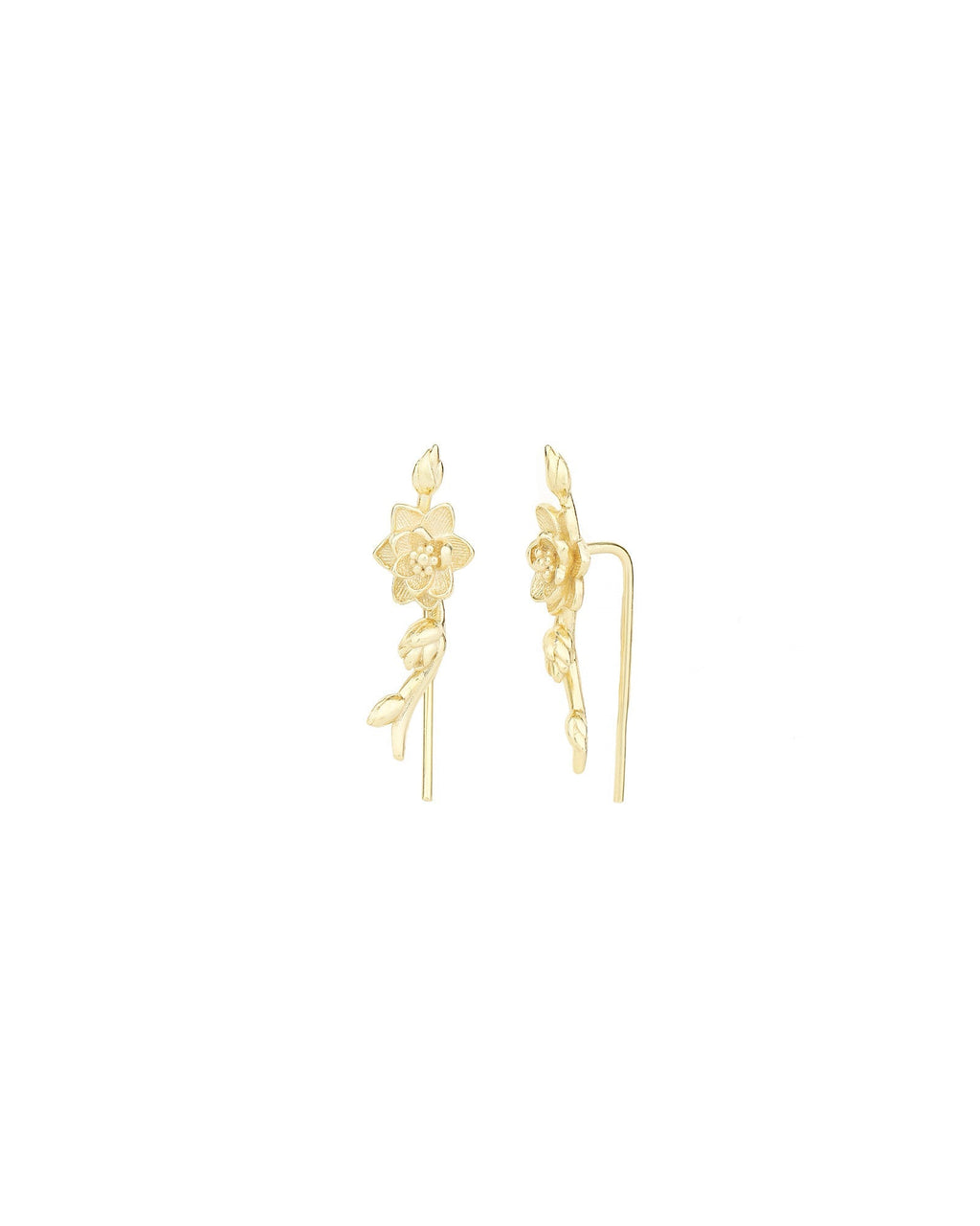 Lotus Flower Ear Climbers