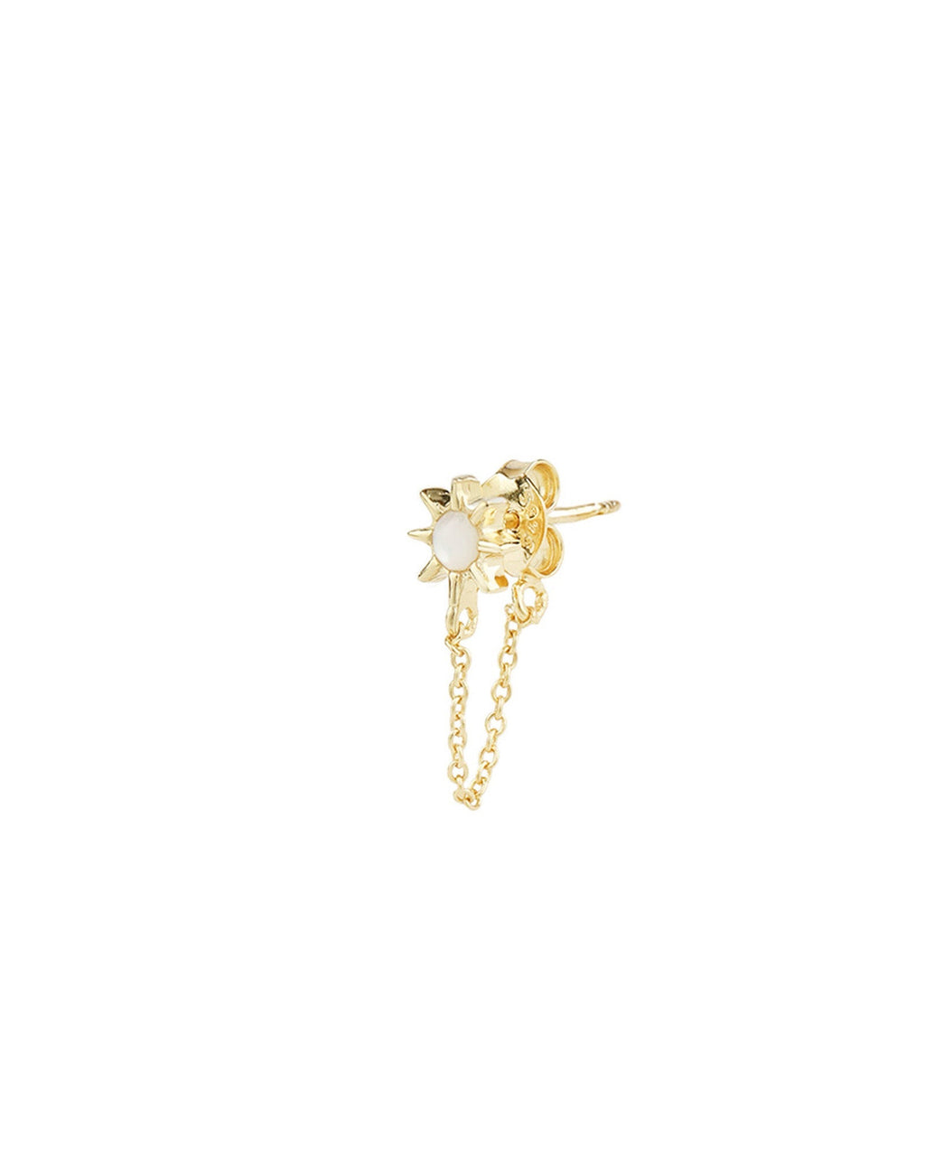 Sun Chain Link Single Stud