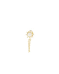 Sun Chain Link Single Stud