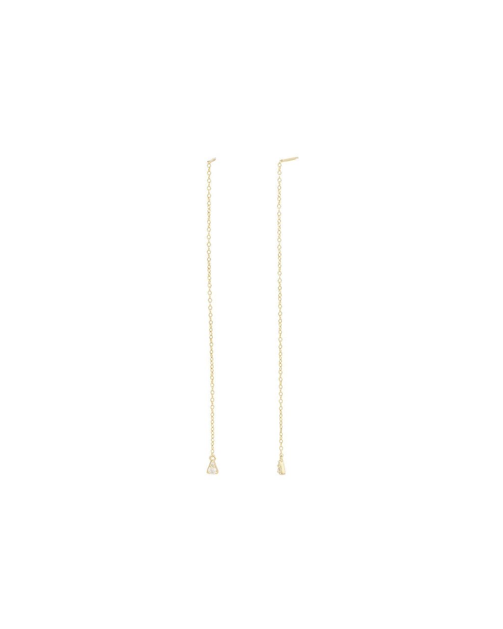 Teardrop CZ Chain Threaders
